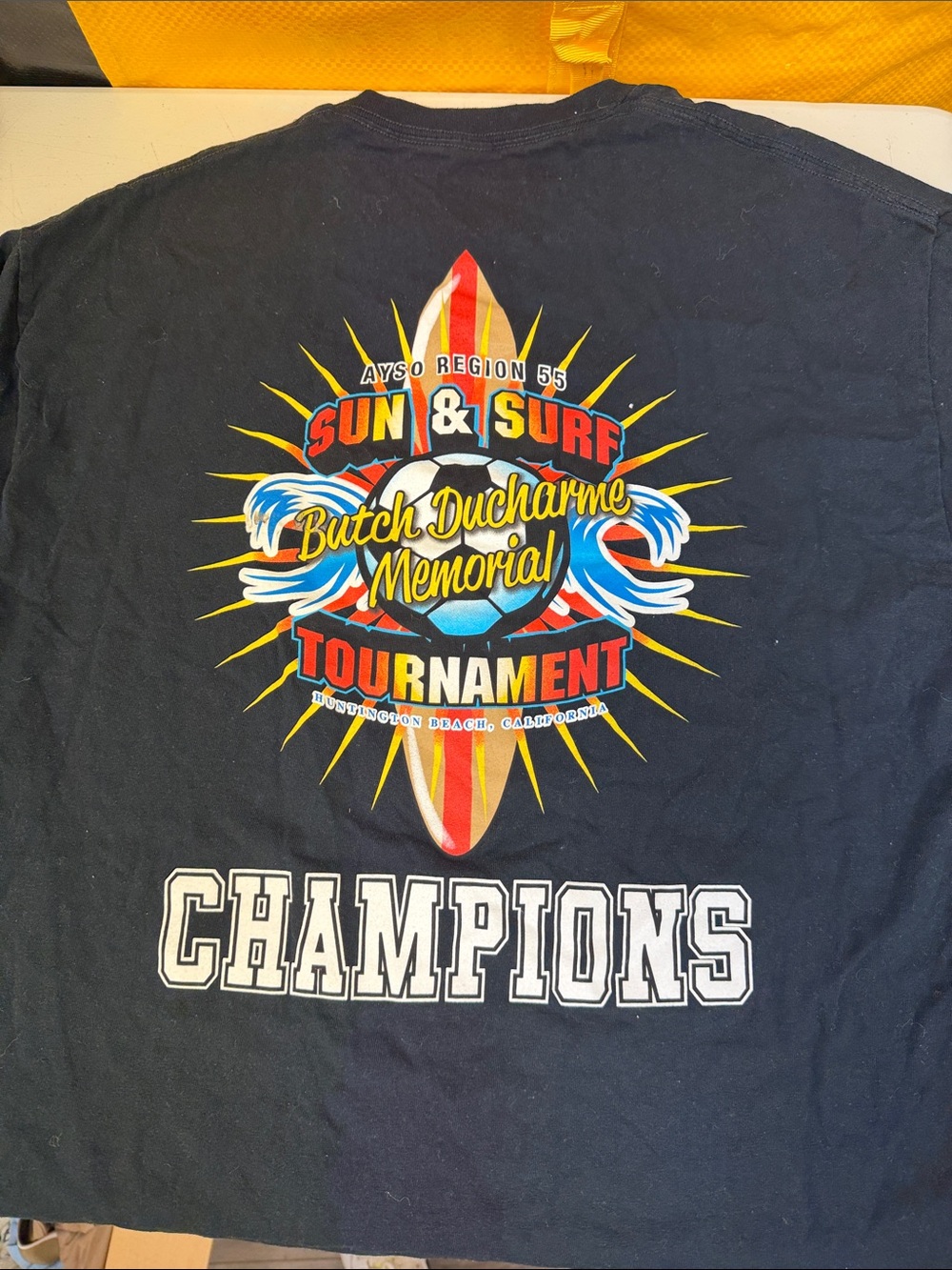 AYSO Region 55 Sun & Surf Butch Ducharme Memorial Tournament tshirt size large